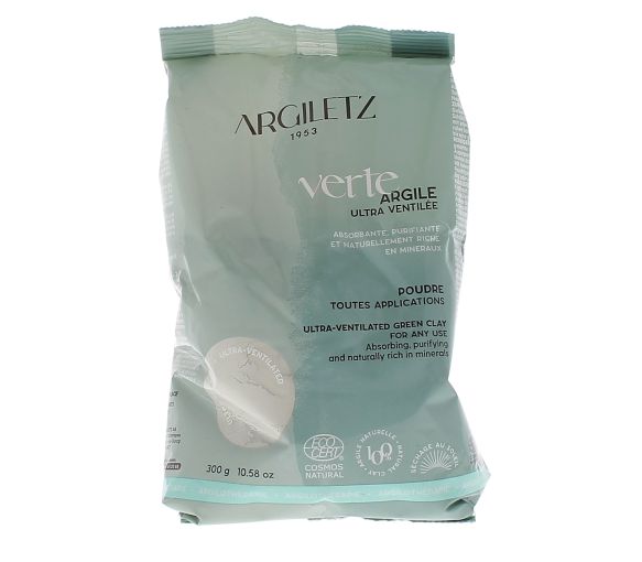 Maske und ultra belüftetes grünes Tonbad Argiletz - Beutel mit 300 g