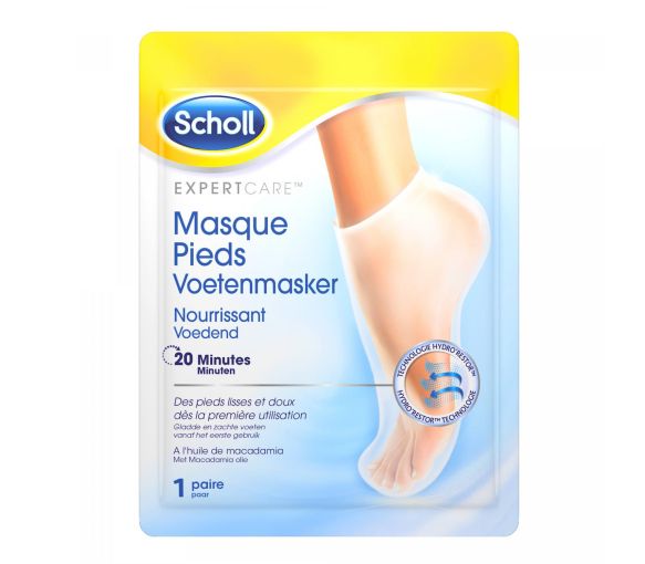Expertcare Fußmaske mit Macadamia-Öl Scholl - Beutel mit einem Paar