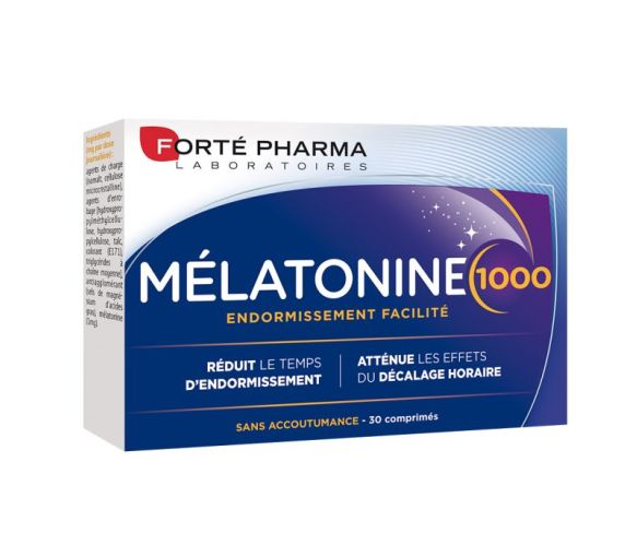 Melatonin 1000 Forté pharma - Packung mit 30 Tabletten