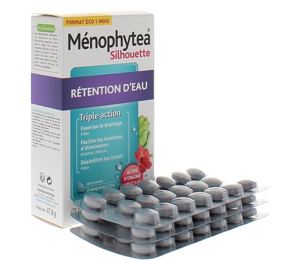 Ménophytea Silhouette Wassereinlagerung - Packung mit 60 Tabletten