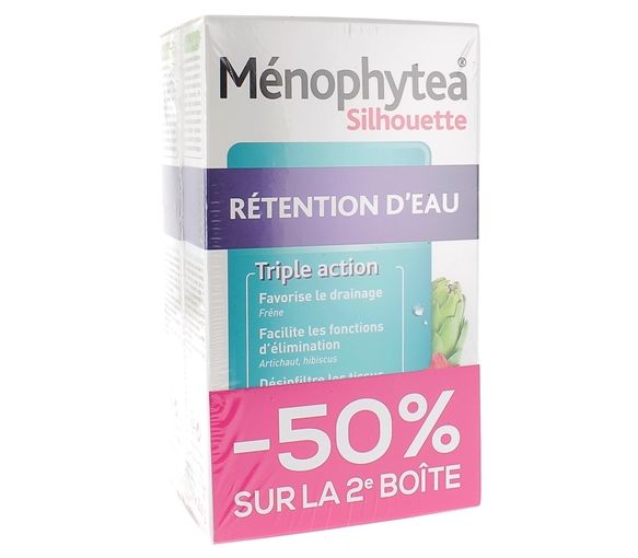 Ménophytea Silhouette Wassereinlagerung Nutreov - 2er Pack mit 30 Tabletten