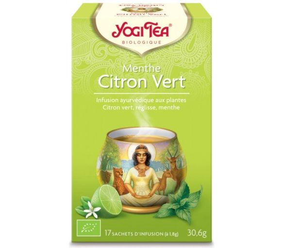 Bio Yogi Tea Minze Limette Aufguss - 17 Beutel Box