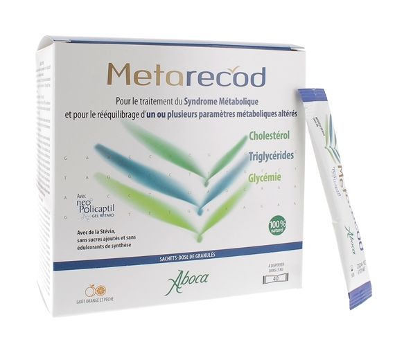 Metarecod Behandlung des metabolischen Syndroms Aboca - Packung mit 40 Portionsbeuteln Granulat