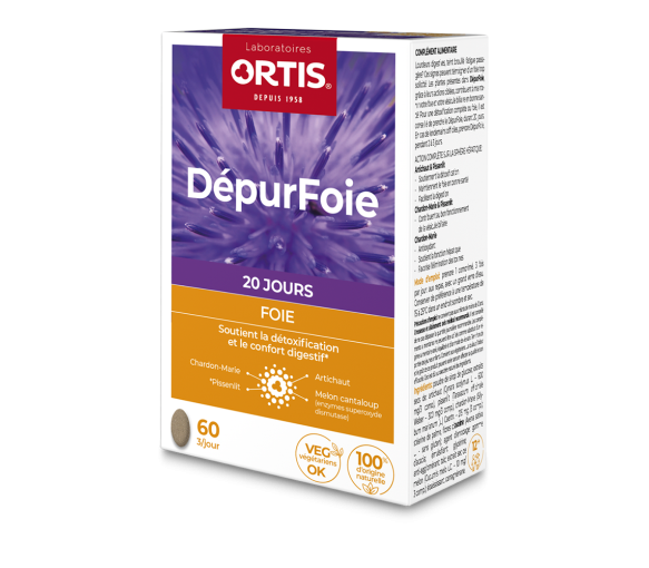 Depurfoie Ortis - Packung mit 60 Tabletten