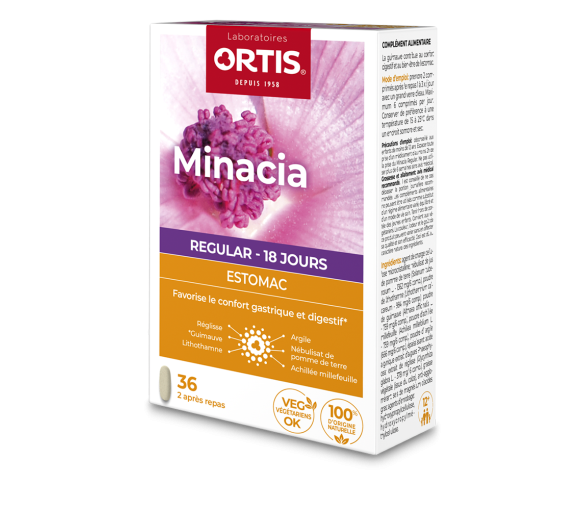 Minacia Regular Magen Ortis - Packung mit 36 Tabletten