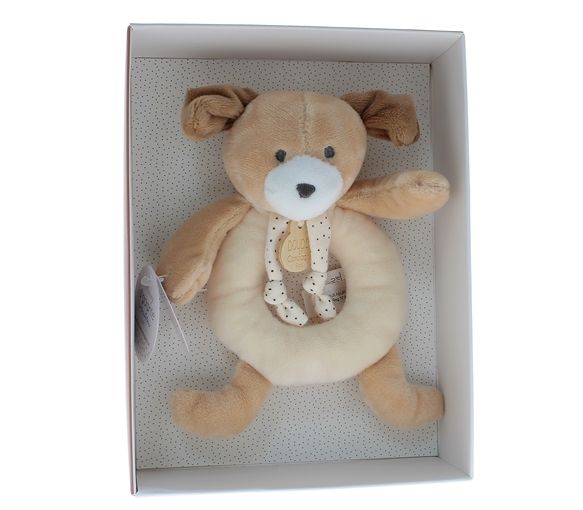 Mini Kuschelhund Rassel Doudou und compagnie - Box mit 20 cm Doudou - image 1