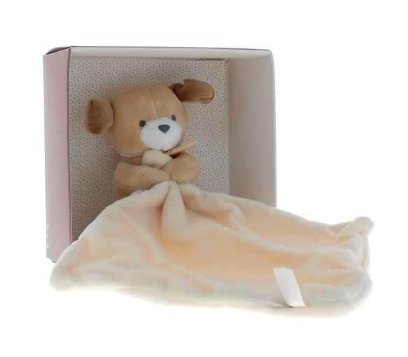 Mini Schmusetuch Hund Taschentuch Schmusetuch und Gesellschaft - Box mit einem 20 cm großen Schmusetuch - image 1
