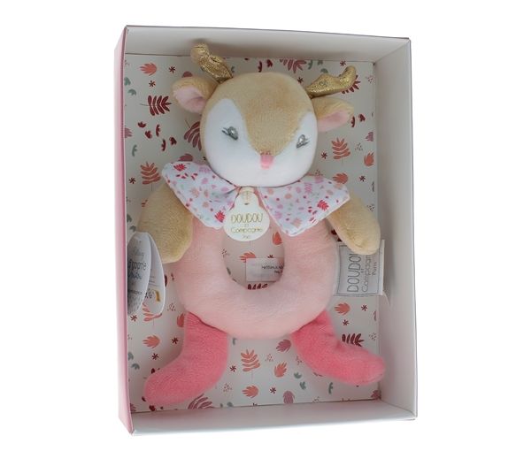 Mini Rassel Rentier Doudou und Company - Box mit 20 cm Doudou - image 1