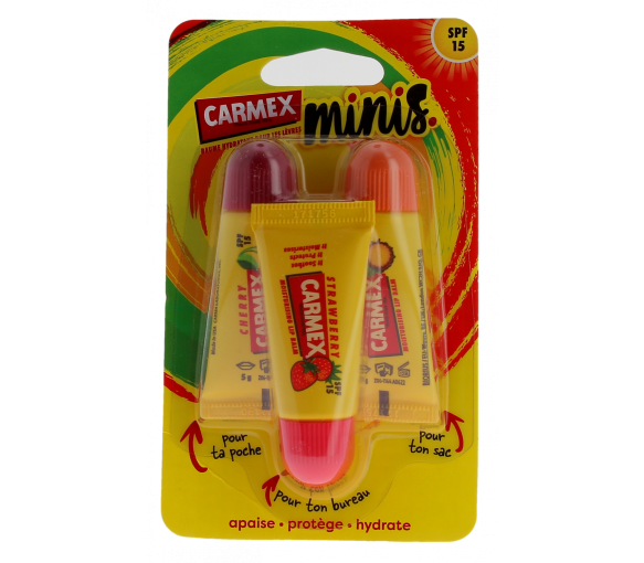 Minis Lippenbalsam Carmex - 3 Tuben à 5 g - image 1