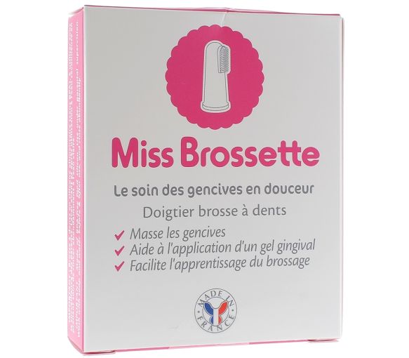 Miss Brossette Fingerzahnbürste Machouyou - Schachtel mit 1 Zahnbürste