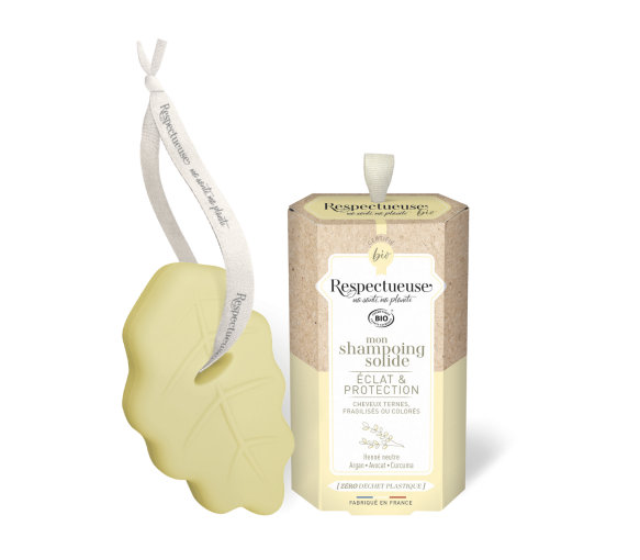 Mein festes Shampoo Glanz & Schutz bio Respektvoll - 75 g Stück - image 1