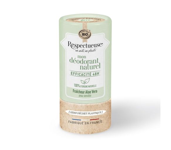 Mein natürlicher Deodorant Frische Bio-Aloe Vera Respektvoll - Stick von 50g - image 1