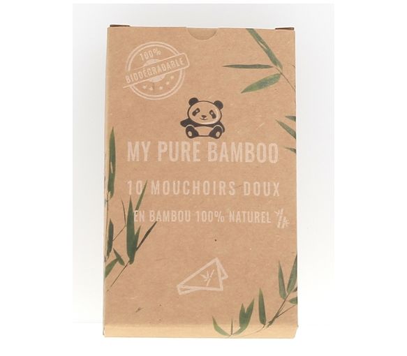 Weiche Bambus-Taschentücher My Pure Bamboo - 10 Taschentücher