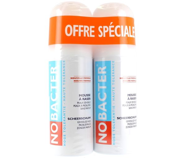 Hochverträglicher Rasierschaum Nobacter - 2 x 150 ml Packung