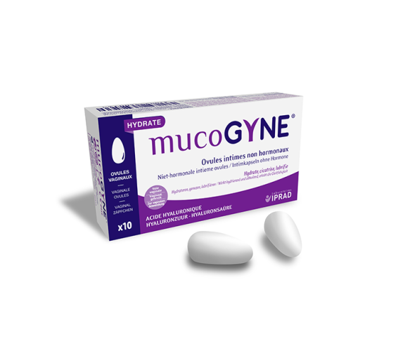 Mucogyne intime Ovule ohne Hormone - Packung mit 10 vaginalen Ovulen