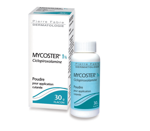 Mycoster 1% Pulver zur Anwendung auf der Haut - Flasche mit 30g