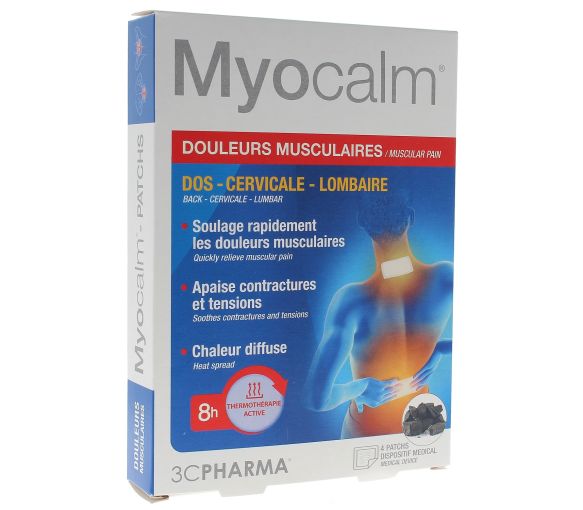 Myocalm Muskelbeschwerden 3C Pharma - Packung mit 4 Pflastern - image 1