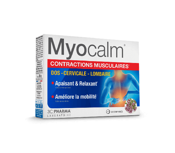 Myocalm Muskelkontraktionen 3C Pharma - Packung mit 30 Tabletten