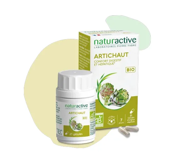 Bio-Artischocke Naturactive - Dose mit 21 Kapseln