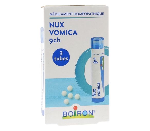NUX VOMICA 9CH Granulat Boiron - 3 Röhrchen à 4g
