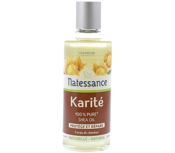Natessance Karité schützt und repariert 100% reines Öl Léa Nature - Flasche mit 100 ml