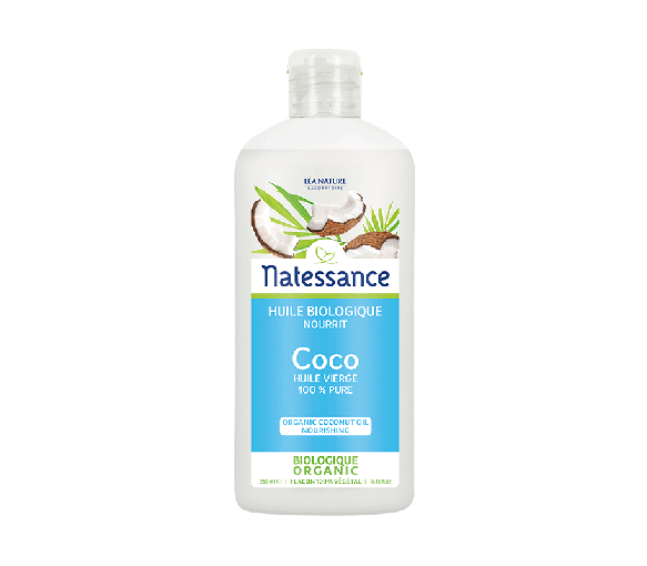 Coco Bio Öl native 100% rein Natessance - Flasche mit 250 ml