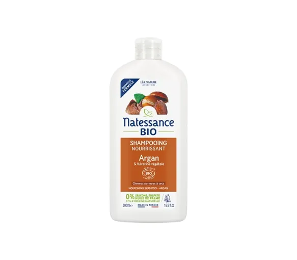 Bio Argan-Nährshampoo Natessance - 500ml Flasche - image 1