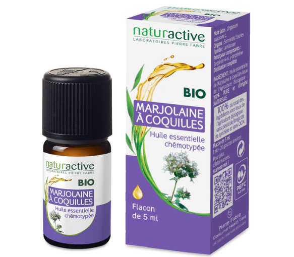 Ätherisches Öl von Bio-Majoran Naturactive - Flasche mit 5 ml