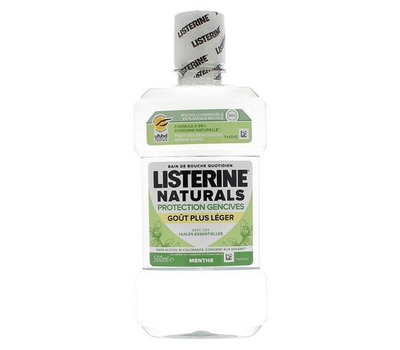 Naturals Mundspülung Zahnfleischschutz Listerine - Flasche mit 500 ml