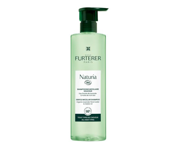 Naturia sanftes Bio-Mizellen-Shampoo von René Furterer - Pumpflasche mit 400 ml