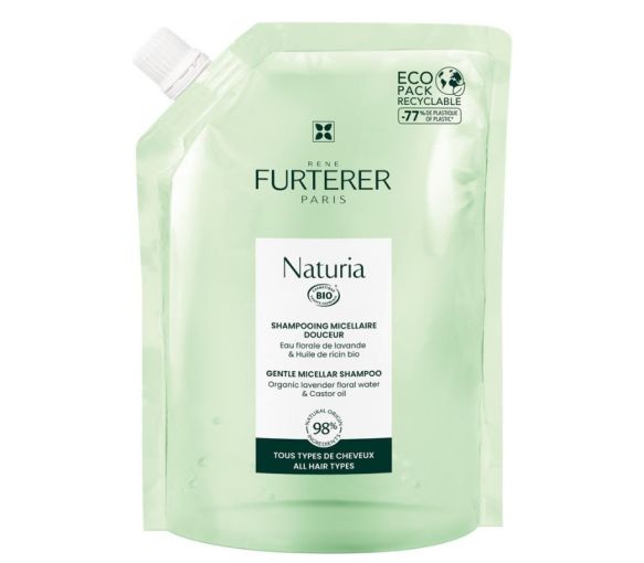 Naturia sanftes Bio-Mizellen-Shampoo von René Furterer - Eco-Nachfüllung von 400 ml