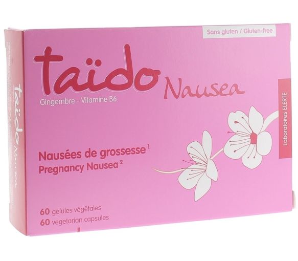 Schwangerschaftsübelkeit Taido Übelkeit - Packung mit 60 Kapseln