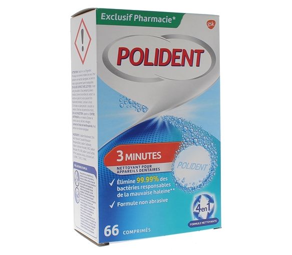 Polident 3-Minuten-Reiniger - 66 Tabletten
