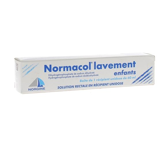 Normacol Einlauf Kinder rektale Lösung Einzeldosisbehälter - Flasche mit 60 ml