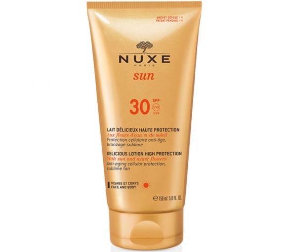 Leckere Milch-Gesichts- und Körperpflege mit hohem Lichtschutzfaktor 30 Nuxe Sun - 150 ml Tube - image 1