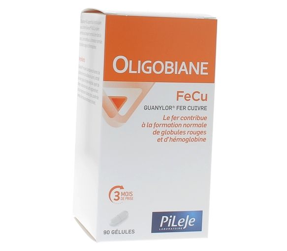 Oligobiane FeCu Eisen Kupfer PileJe - Packung mit 90 Kapseln