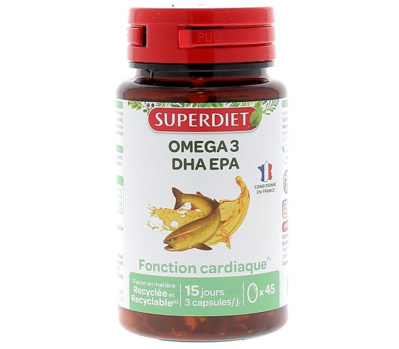 Omega 3 DHA EPA Super Diet - Packung mit 45 Kapseln - image 1