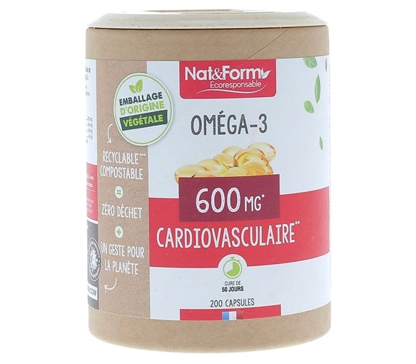 Omega-3 Ecoresponsabel Nat&Form - Dose von 200 Kapseln - image 1