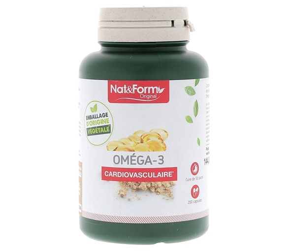 Omega-3 Original Nat&Form - Dose von 200 Kapseln - image 1