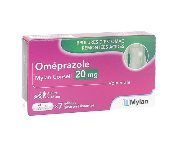 Omeprazol 20 mg Mylan - 7 magensaftresistente Kapseln