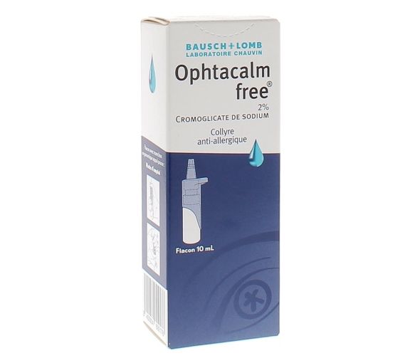 Ophtacalm free 2% - Flasche mit 10 ml