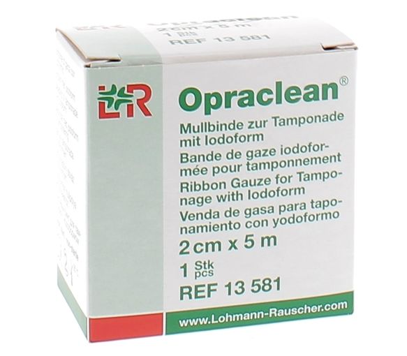 Opraclean Iodoform-Gaze 2cmx5m Lohmann & Rauscher - ein Verband