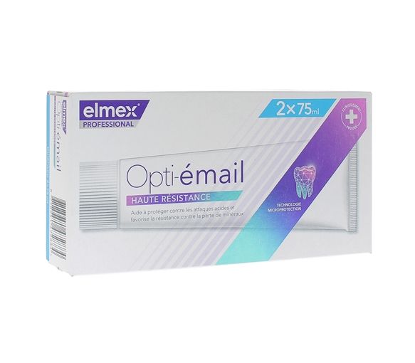 Opti-Email Zahnpasta mit hoher Widerstandsfähigkeit Elmex - 2er-Pack mit 75 ml Tuben