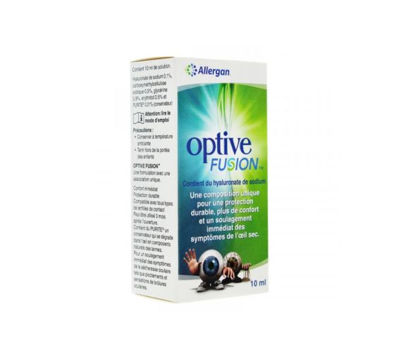 Optive Fusion ophthalmische Lösung Allergan - Flasche mit 10 ml
