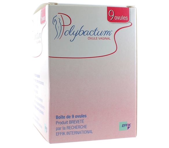 Vaginales Ovule Polybactum Effik - Packung mit 9 Ovulen