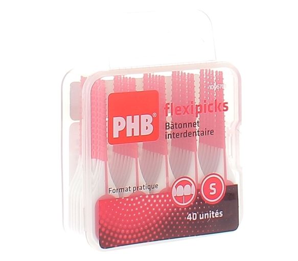 PHB Flexipicks Interdentalstäbchen Crinex - Packung mit 40 Stück