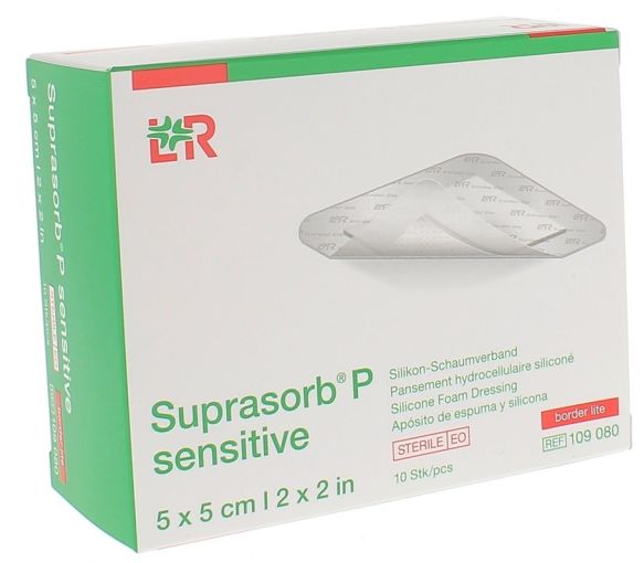 Suprasorb P Sensitive border lite Silikon-Hydrocelluloseverband Lohmann & Rauscher - 10 Verbände