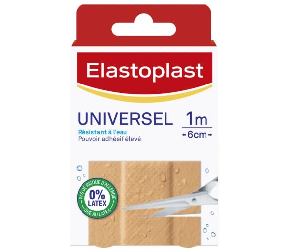 Wasserfester Universeller Verband Elastoplast - Box mit 10 Verbänden 1m x 6cm - image 1