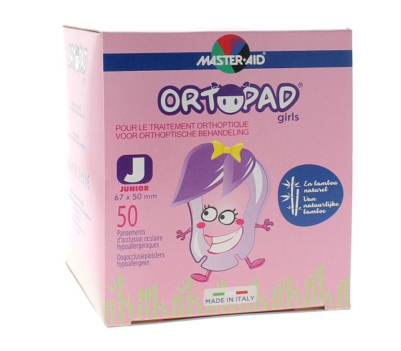 Augenpflaster Girls Ortopad - Packung mit 50 Pflastern