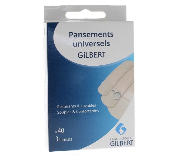 Universelle Pflaster 3 Formate Gilbert - Box mit 40 Pflastern - image 1